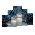 Trees In The Moonlight Forest Canvas Wall Art Prints Home Wall Decor Factory Supplier